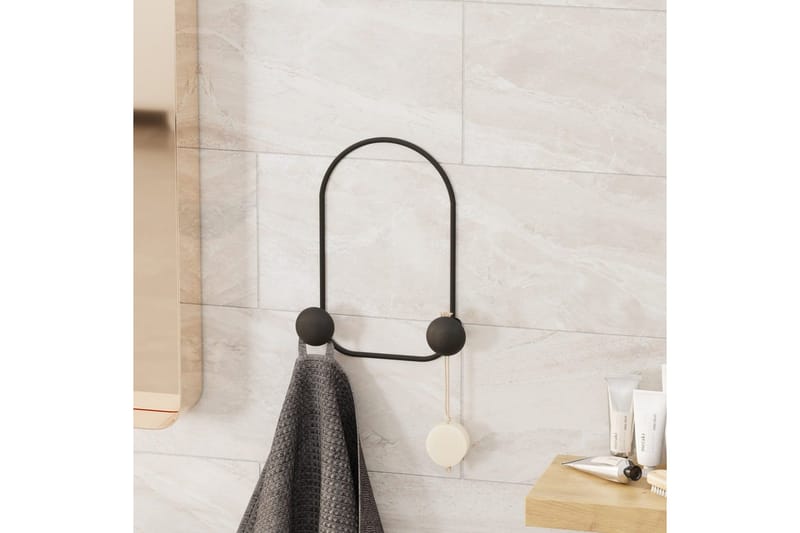 Metall Väggkrok Kelanburg Svart - Svart - Förvaring - Klädförvaring - Klädhängare