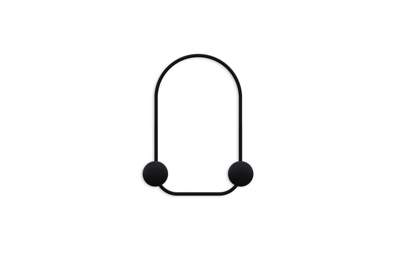 Metall Väggkrok Kelanburg Svart, Svart