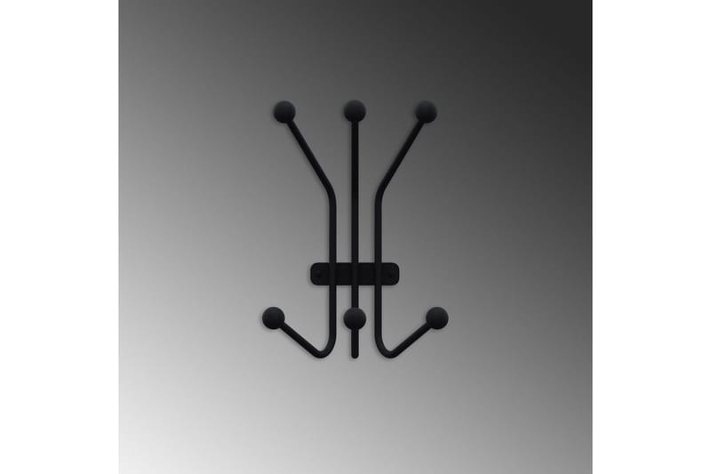 Metall Väggkrok Narwaniran Svart - Svart - Förvaring - Klädförvaring - Klädhängare