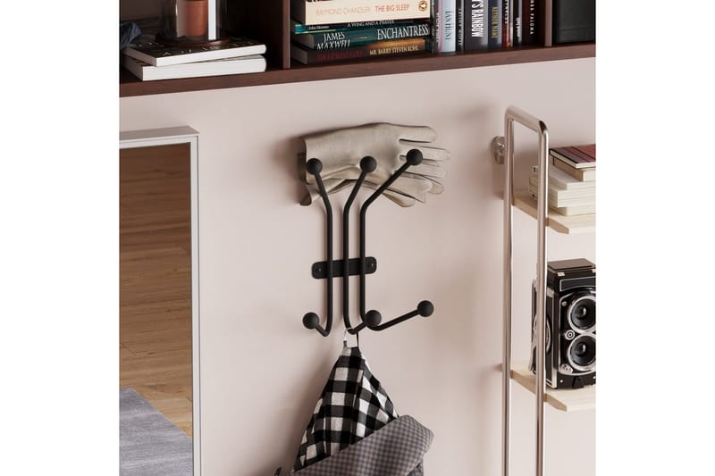 Metall Väggkrok Narwaniran Svart - Svart - Förvaring - Klädförvaring - Klädhängare