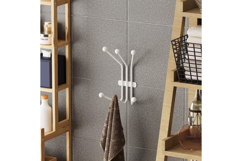 Metall Väggkrok Narwaniran Vit - Vit - Förvaring - Klädförvaring - Klädhängare