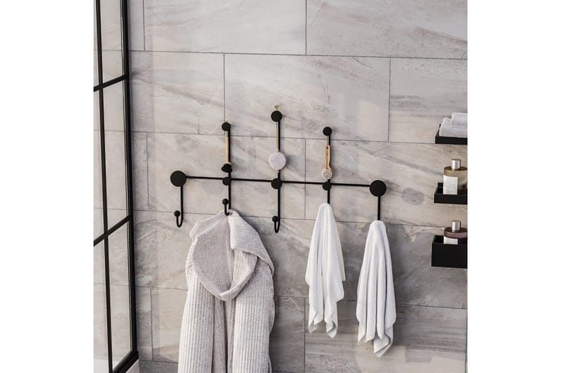 Metall Väggkrok Ranjita Svart - Svart - Förvaring - Klädförvaring - Klädhängare