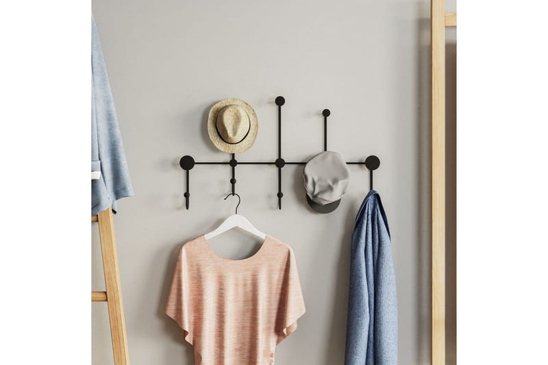 Metall Väggkrok Ranjita Svart - Svart - Förvaring - Klädförvaring - Klädhängare