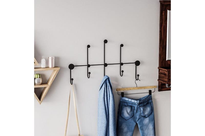 Metall Väggkrok Ranjita Svart - Svart - Förvaring - Klädförvaring - Klädhängare