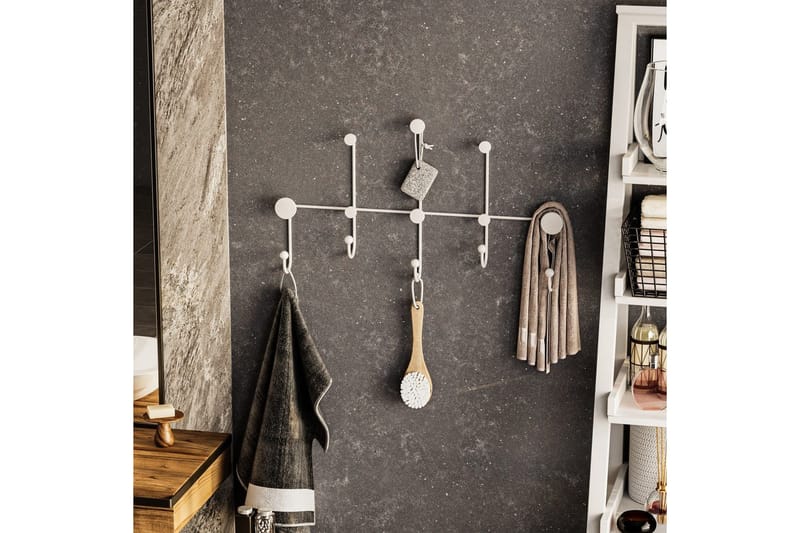 Metall Väggkrok Ranjita Vit - Vit - Förvaring - Klädförvaring - Klädhängare