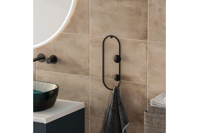 Metall Väggkrok Sota Svart - Svart - Förvaring - Klädförvaring - Klädhängare