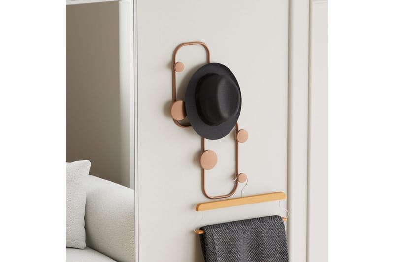 Metall Väggkrok Tivra Koppar - Koppar - Förvaring - Klädförvaring - Klädhängare