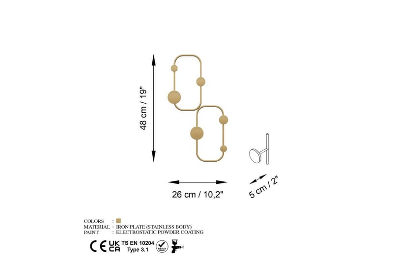 Metall Väggkrok Tivra Rany - Rany - Förvaring - Klädförvaring - Klädhängare