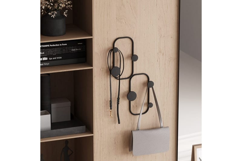 Metall Väggkrok Tivra Svart - Svart - Förvaring - Klädförvaring - Klädhängare