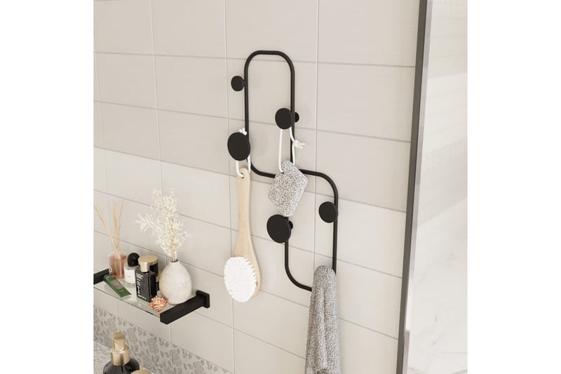 Metall Väggkrok Tivra Svart - Svart - Förvaring - Klädförvaring - Klädhängare