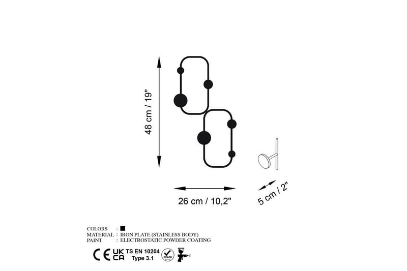 Metall Väggkrok Tivra Svart - Svart - Förvaring - Klädförvaring - Klädhängare