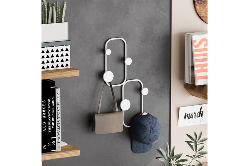 Metall Väggkrok Tivra Vit - Vit - Förvaring - Klädförvaring - Klädhängare