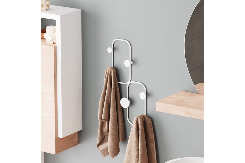 Metall Väggkrok Tivra Vit - Vit - Förvaring - Klädförvaring - Klädhängare