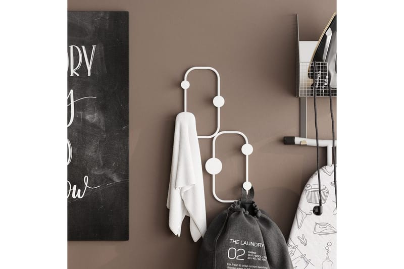 Metall Väggkrok Tivra Vit - Vit - Förvaring - Klädförvaring - Klädhängare