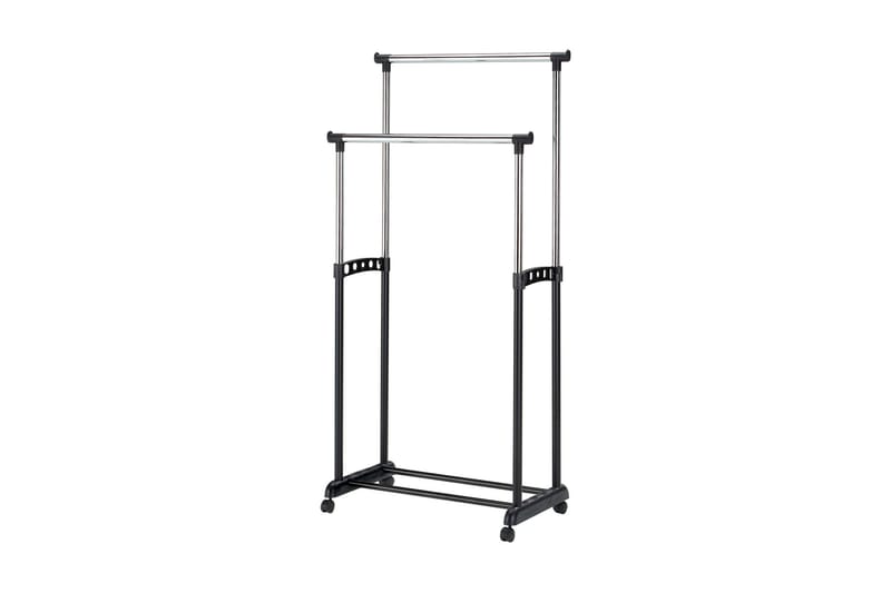 Novarina Klädställning 83x43 cm, Svart/Silver