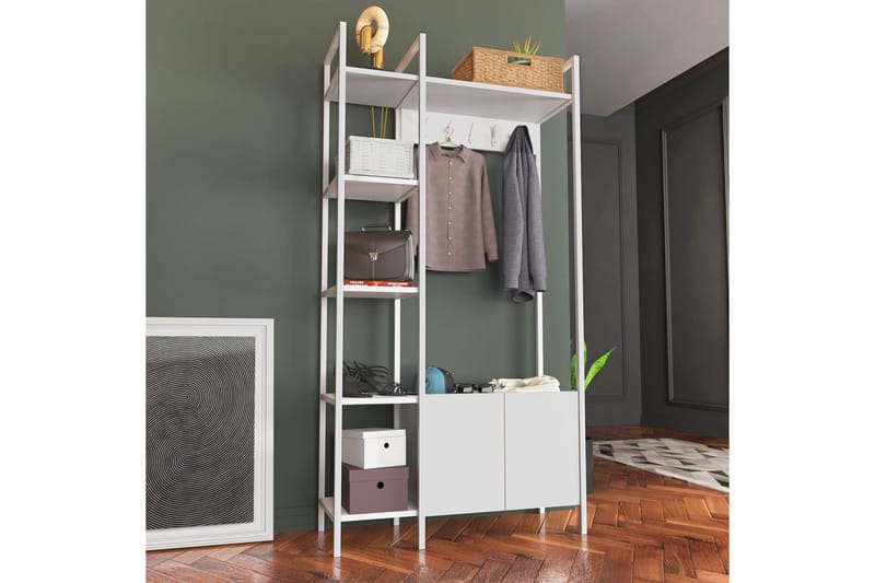 Rinorea Klädhängare 90x175 cm - Vit - Förvaring - Klädförvaring - Klädhängare
