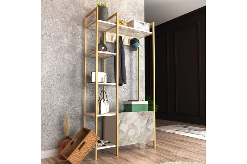 Rinorea Klädhängare 90x175 cm - Vit - Förvaring - Klädförvaring - Klädhängare