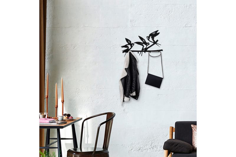 Salcuta Klädkrokar 52x32 cm - Svart - Förvaring - Klädförvaring - Klädhängare