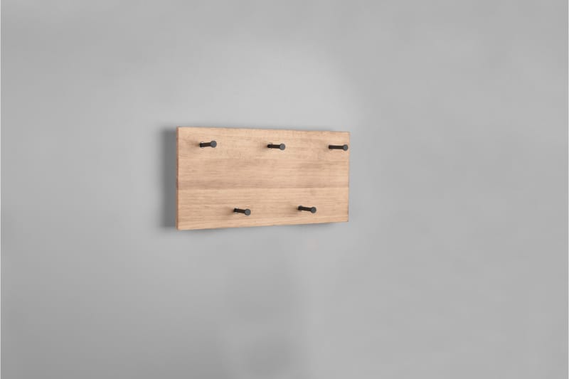 Samantha Klädhängare LED-belyst 40x20 cm Trä/Svart - Trä/Svart - Förvaring - Klädförvaring - Klädhängare