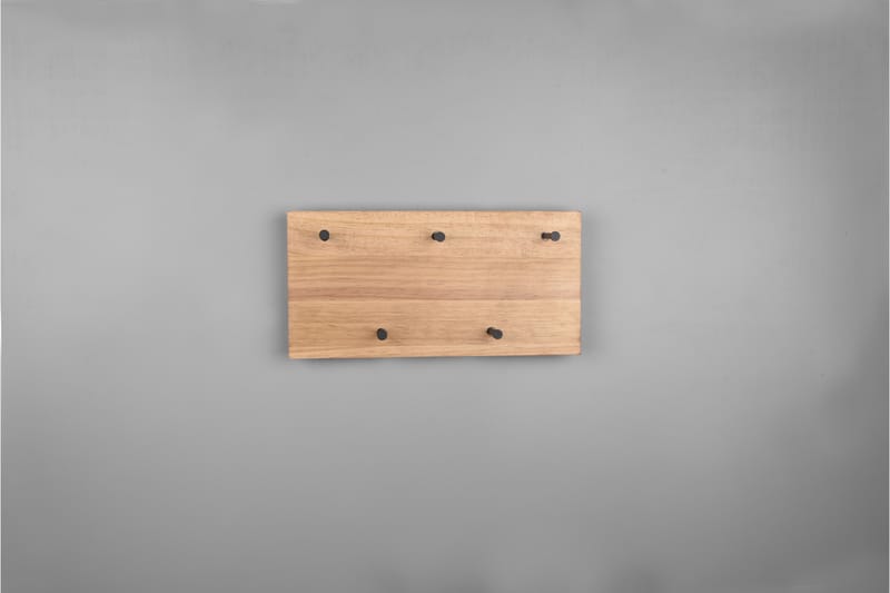 Samantha Klädhängare LED-belyst 40x20 cm Trä/Svart - Trä/Svart - Förvaring - Klädförvaring - Klädhängare