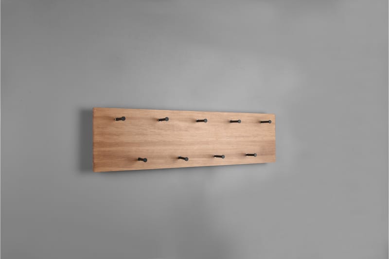 Samantha Klädhängare LED-belyst 75x30 cm Trä/Svart - Trä/Svart - Förvaring - Klädförvaring - Klädhängare