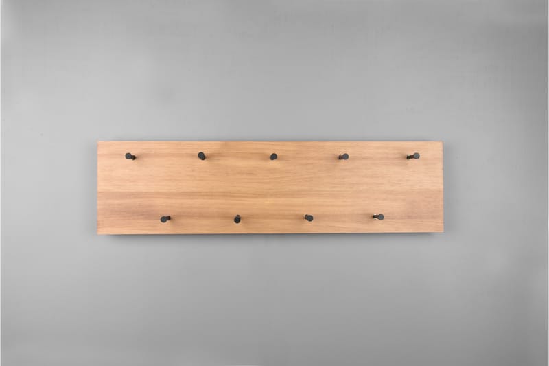 Samantha Klädhängare LED-belyst 75x30 cm Trä/Svart, Trä/Svart