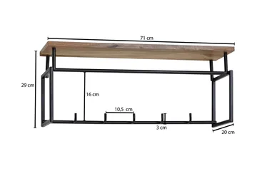 Seddik Klädkrok 71 cm - Brun - Förvaring - Klädförvaring - Klädhängare