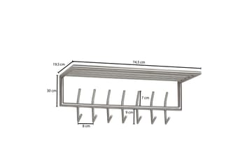 Seddik Klädkrok 75 cm - Silver - Förvaring - Klädförvaring - Klädhängare