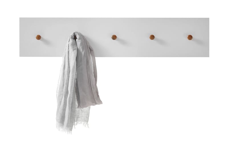 Siraaj Foajépanel 97 cm - Vit/Ek - Förvaring - Klädförvaring - Klädhängare