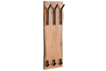 Vägghylla Wohnling Massiv trä träd kant väggmonterad klädhängare 35X100 cm industriell - Förvaring - Klädförvaring - Klädhängare - Klädställning