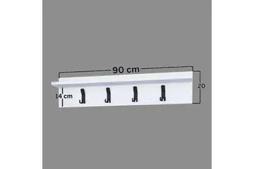 Nagouri Klädhängare 90 cm - Vit - Förvaring - Klädförvaring - Klädhängare