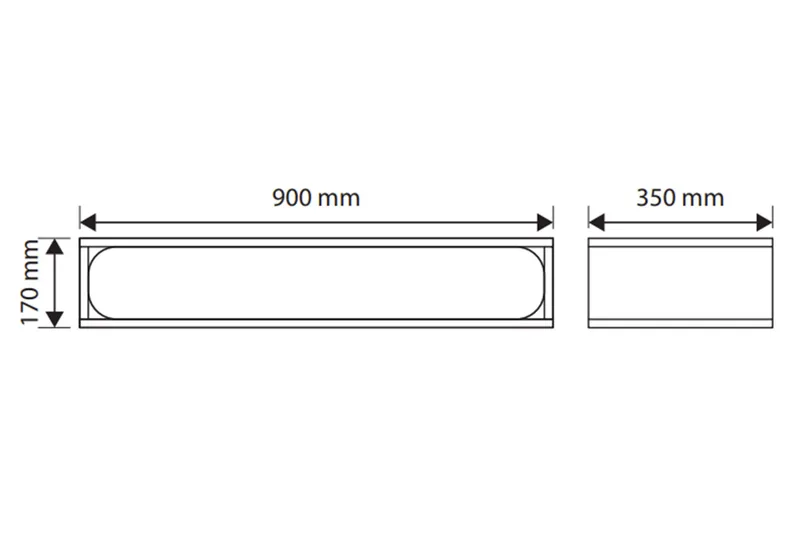 Marinport Väggskåp 90 cm - Beige - Förvaring - Väggförvaring
