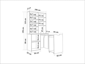 Quivo Barskåp 190 cm - Hus & renovering - Kök & bad - Kök & tvättstuga - Köksmöbler