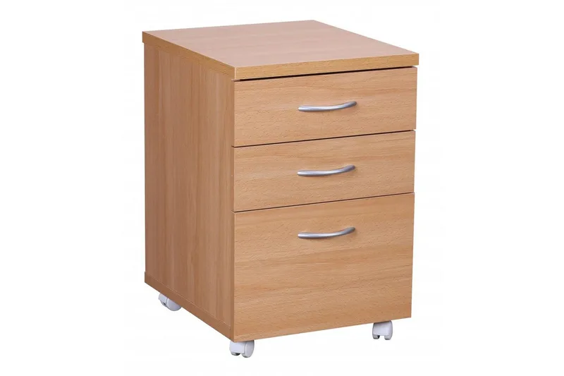 Rullkontejner Wohnling Bokutseende Folierad Spånskiva 4 Lådor Modern, undefined