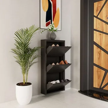 Rylanis Skoskåp 50x103 cm - Antracit - Förvaring - Skoförvaring