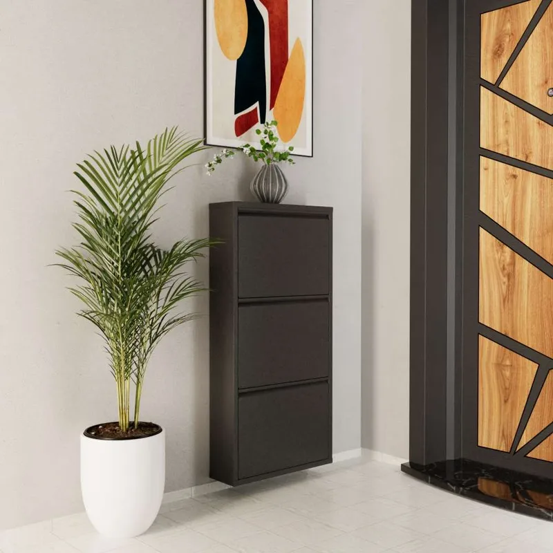 Rylanis Skoskåp 50x103 cm - Antracit - Förvaring - Skoförvaring