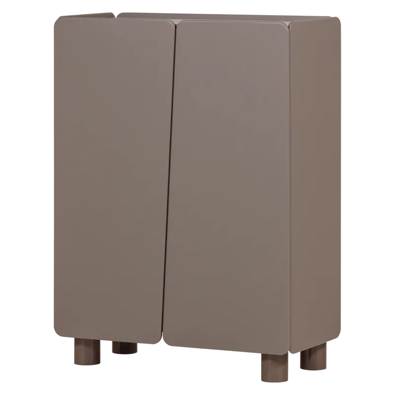 2-dörrars Skåp Root 100 cm, Tryffelbrun