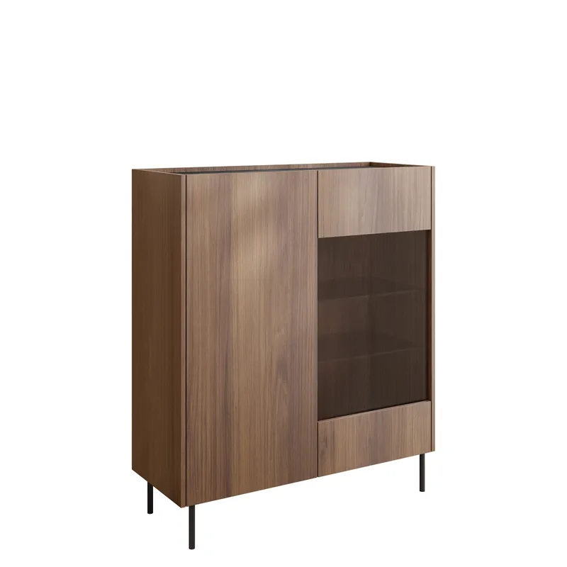 Akihito Vitrinskåp 97x117 cm, Brun