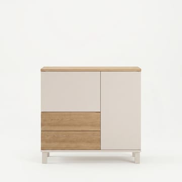 Aldarte Multifunktionsskåp 87,2x82,4x35 cm - Sand och ek - Förvaring - Skåp - Förvaringsskåp