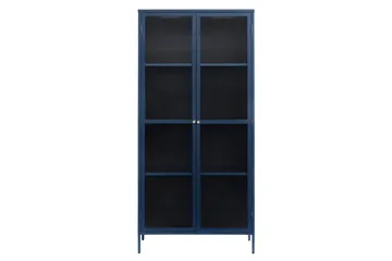Azza Vitrinskåp 40 cm djup 90 cm bred 190 cm hög Metall