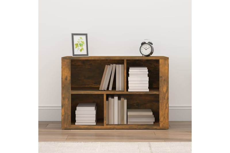 beBasic Förvaringsskåp rökfärgad ek 80x30x54 cm konstruerat trä - Brown - Förvaring - Skåp - Vitrinskåp