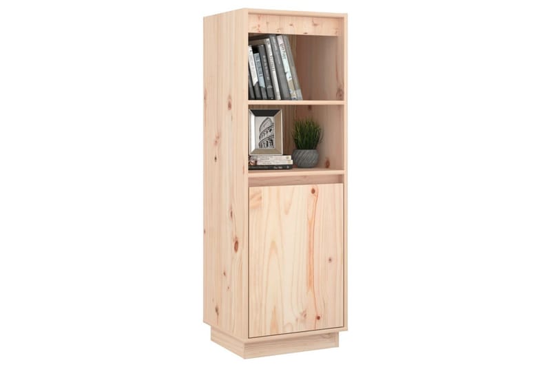 beBasic Högskåp 37x34x110 cm massiv furu - Brown - Förvaring - Skåp - Förvaringsskåp