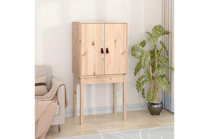 beBasic Högskåp 60x40x120 cm massiv furu - Brown - Förvaring - Skåp - Förvaringsskåp