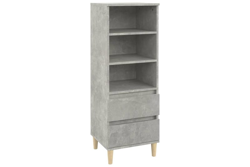 beBasic Högskåp betonggrå 40x36x110 cm konstruerat trä - Grey - Förvaringsskåp