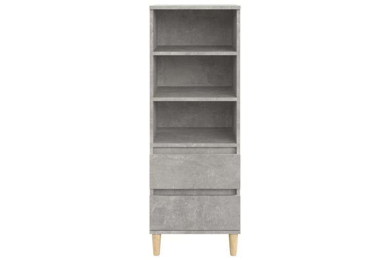 beBasic Högskåp betonggrå 40x36x110 cm konstruerat trä - Grey - Förvaring - Skåp - Förvaringsskåp