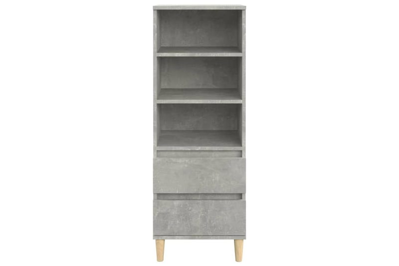 beBasic Högskåp betonggrå 40x36x110 cm konstruerat trä - Grey - Förvaringsskåp