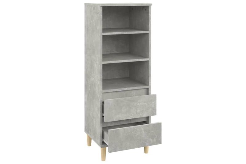 beBasic Högskåp betonggrå 40x36x110 cm konstruerat trä - Grey - Förvaring - Skåp - Förvaringsskåp