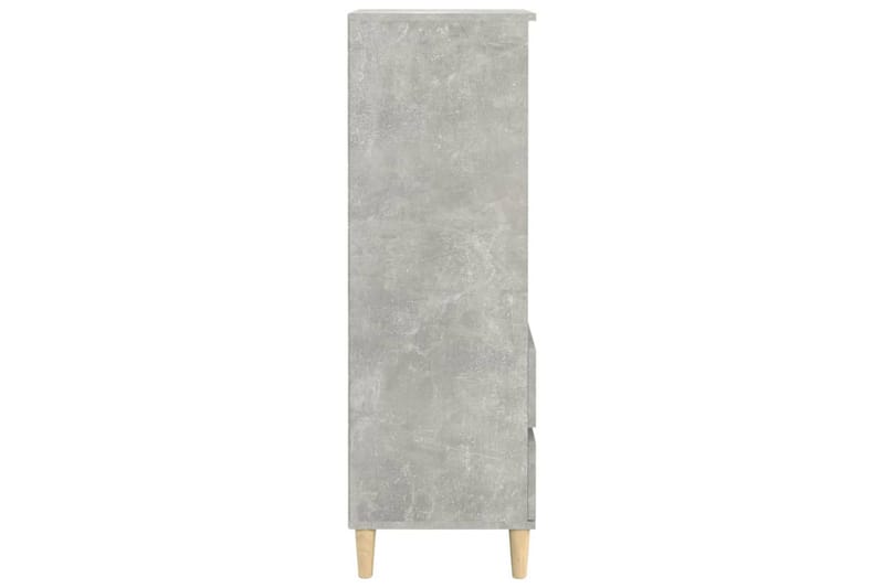 beBasic Högskåp betonggrå 40x36x110 cm konstruerat trä - Grey - Förvaringsskåp