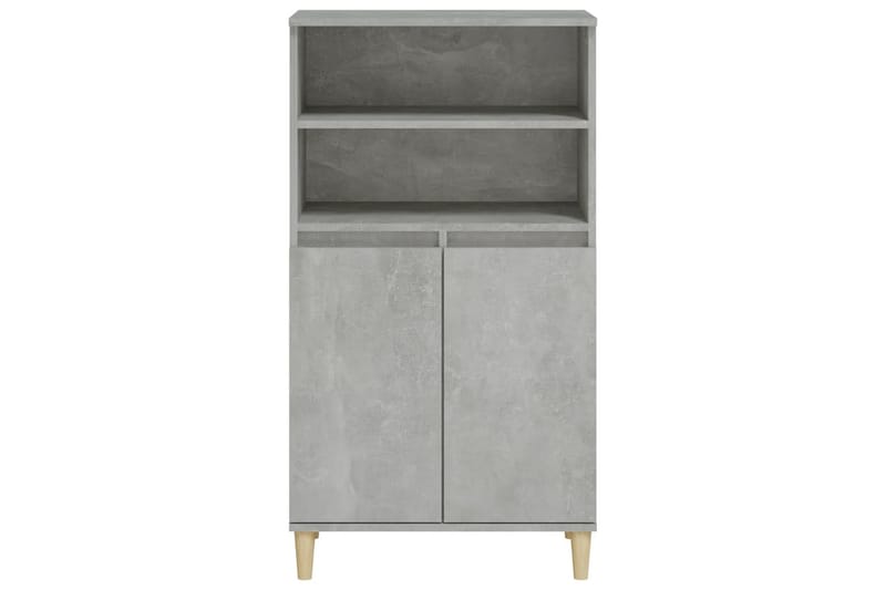 beBasic Högskåp betonggrå 60x36x110 cm konstruerat trä - Grey - Förvaringsskåp