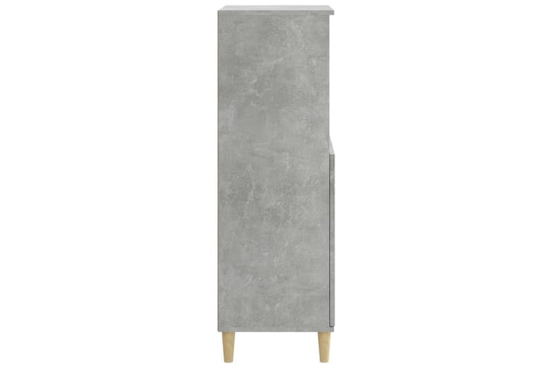 beBasic Högskåp betonggrå 60x36x110 cm konstruerat trä - Grey - Förvaringsskåp